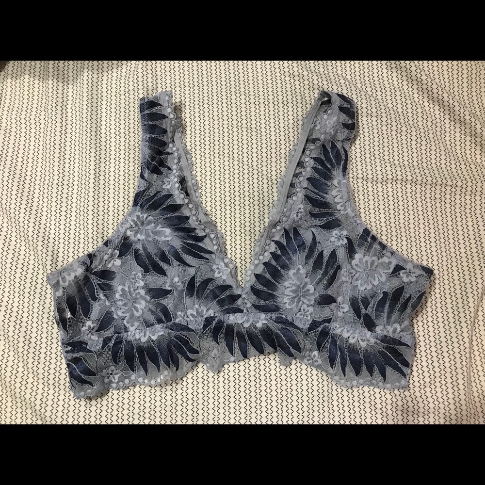 Aerie lace bralette in shades of blue